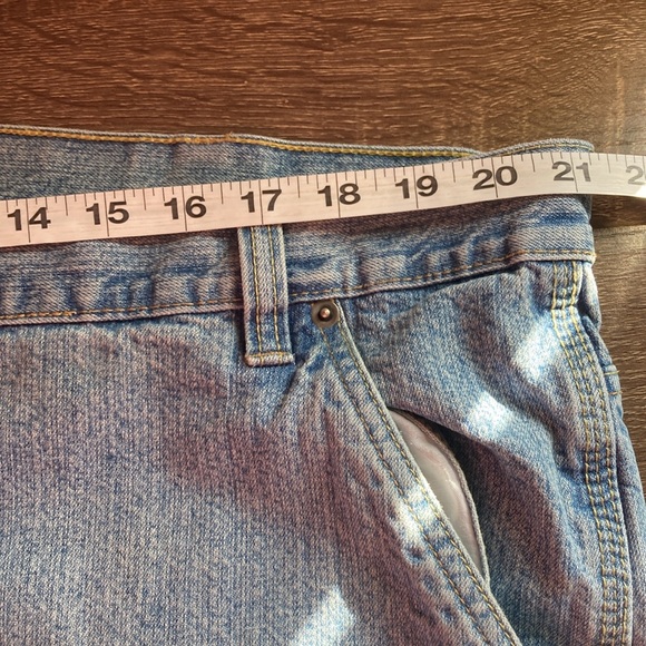 Mens Vintage Basic Edition Size 42 Carpenter Light Wash Shorts - Picture 5 of 11